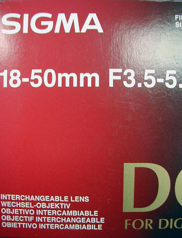 Sigma 18-50mm f/3.5-5.6 DC Lens 