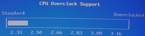 CPU Overclock up to 3.16GHz