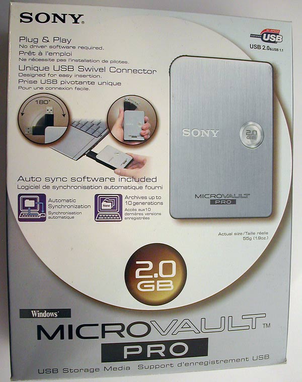 Sony Microvault Pro 2GB Portable Hard Drive