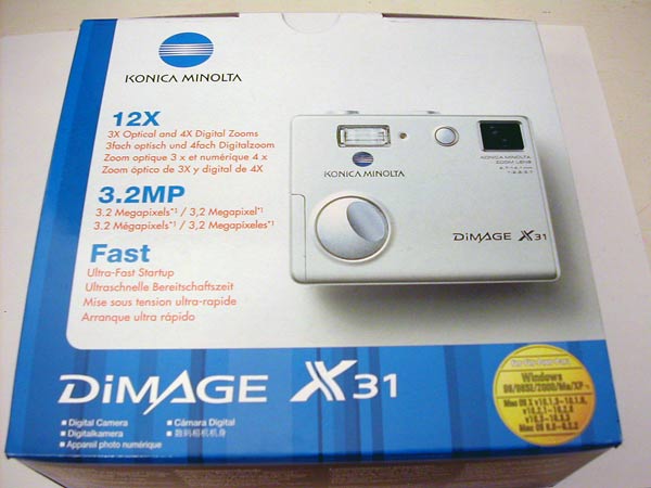 Konica Minolta DiMAGE X31 Digital Camera