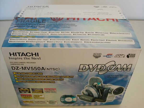 Hitachi DZ-MV550A DVD Camcorder