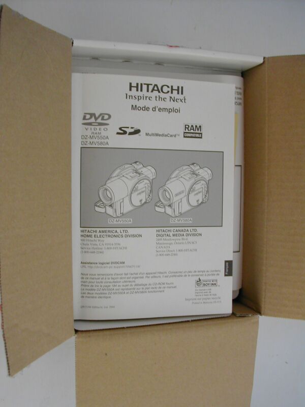 Hitachi DZ-MV550A DVD Camcorder