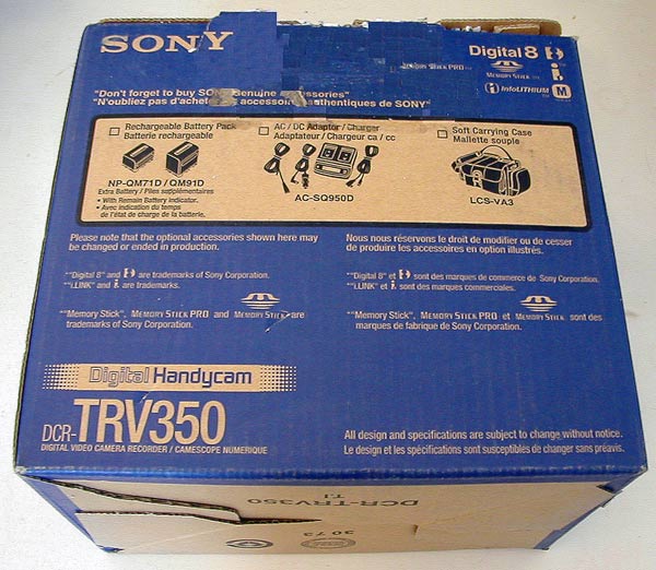 Sony Handycam DCR-TRV350 Digital-8 Digital Camcorder
