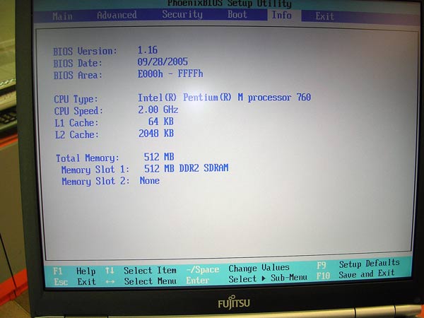 Fujitsu Lifebook E8020 